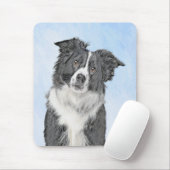 Border Collie Painting - Niedliche Original Dog Ar Mousepad (Mit Mouse)
