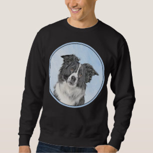 Border Collie Painting - Niedliche Original Dog Ar Sweatshirt