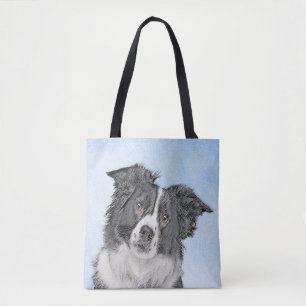 Border Collie Painting - Niedliche Original Dog Ar Tasche