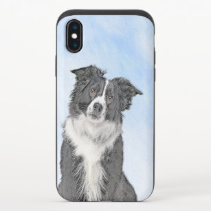 Border Collie Painting - Niedliche Original Dog Ar iPhone X Slider Hülle