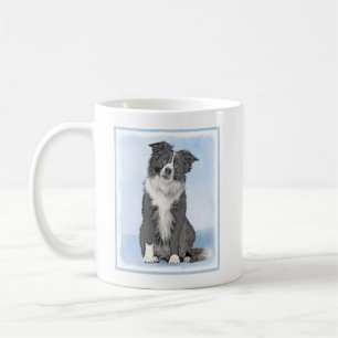 Border Collie Painting - Niedliche Original Hunde  Kaffeetasse
