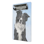 Border Collie Painting - Niedliche Original Hunde  Mini Klemmbrett (Gewinkelt2)