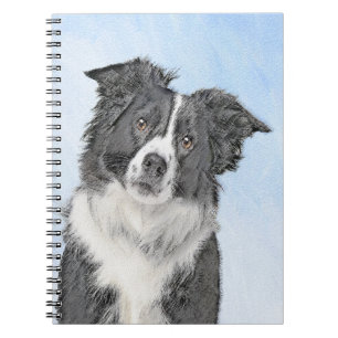 Border Collie Painting - Niedliche Original Hunde  Notizblock