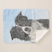 Border Collie Painting - Niedliche Original Hunde Sherpadecke (Vorderseite (Horizontal))