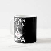 Border Collie Papa Funny For Dog Lovers Father’s Kaffeetasse (Vorderseite Links)