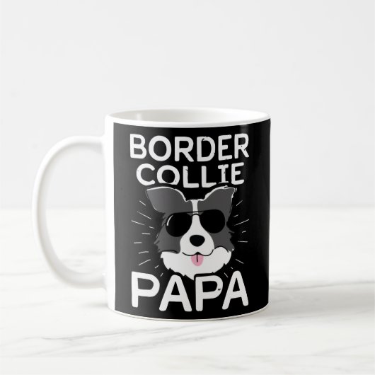 Border Collie Papa Funny For Dog Lovers Father’s Kaffeetasse (Links)