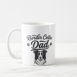 Border Collie Papa Leben Ist Hart Vintage-Shirt-De Kaffeetasse