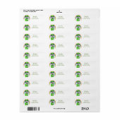 Border Collie Patrick's Day Labels (Vorne)