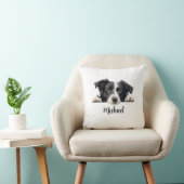 Border Collie Peeking Dogs Sublimation Bundle Kissen (Stuhl )