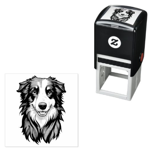 Border Collie Permastempel (Beispiel)