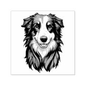 Border Collie Permastempel (Design)