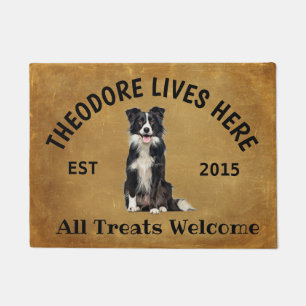 Border Collie Personalisiert Dog Lover Doormat Fußmatte
