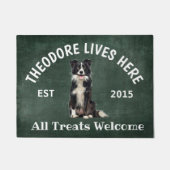 Border Collie Personalisiert Dog Lover Doormat Fußmatte (Vorderseite)
