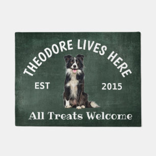 Border Collie Personalisiert Dog Lover Doormat Fußmatte