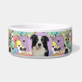Border Collie Personalisiertes Foto & Name Hundesc Napf