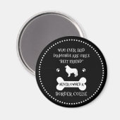 Border Collie Pet Dog Bester Freund Magnet (Vorderseite/Rückseite)