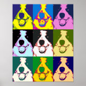 Border Collie Pop Art Poster (Vorne)