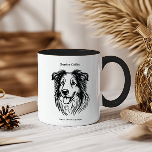 Border Collie Portrait Tasse