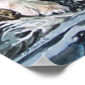 Border Collie Poster (Ecke)