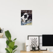 Border Collie Poster (Heimbüro)