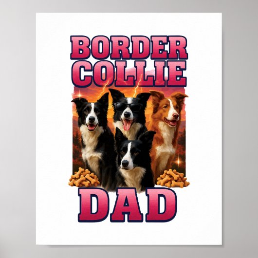 Border Collie Poster (Vorne)