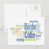 Border Collie Postkarte (Vorne/Hinten)