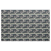 Border-Collie-Profil-Aquarell-Hundekunst-Gewebe Stoff (Fat Quarter (45,7 x 55,9 cm))