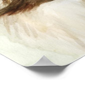 "Border Collie Profile" Art Reproduction Print Poster (Ecke)