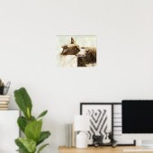 "Border Collie Profile" Art Reproduction Print Poster (Heimbüro)