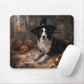 Border Collie Pumpkins Halloween Beängstigend Mousepad (Mit Mouse)