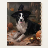 Border Collie Pumpkins Halloween Beängstigend Planer (Rückseite)