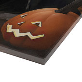 Border Collie Pumpkins Halloween Beängstigend Schneidebrett (Ecke)