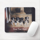 Border Collie Puppies Dog Mousepad (Mit Mouse)