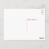 Border Collie Puppy Dog - Leere, Hallo, vielen Dan Postkarte (Rückseite)