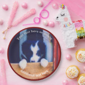 Border Collie Puppy Dog Personalisiertes Party Pappteller (Party)