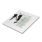 Border Collie Puppy Fliese (Seite)