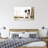 Border Collie Puppy Leinwanddruck (Insitu (Schlafzimmer))