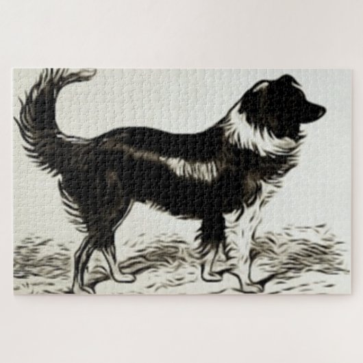 Border Collie Puzzle (Horizontal)