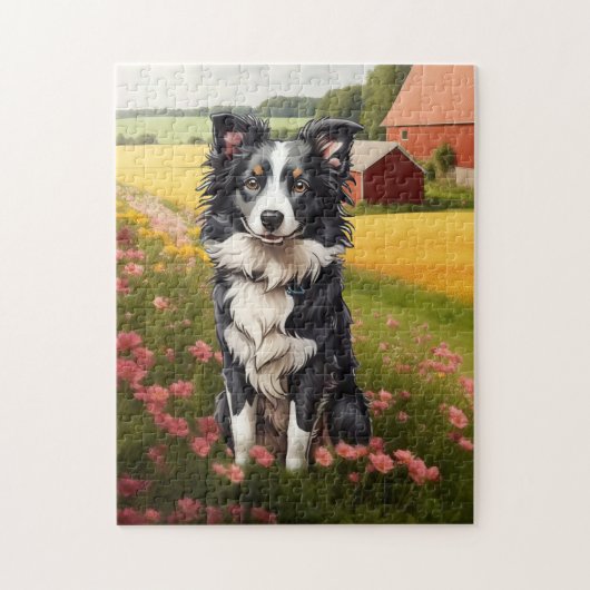 Border Collie Puzzle (Vertikal)