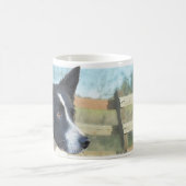 Border-Collie-Ranch-Hund Kaffeetasse (Mittel)