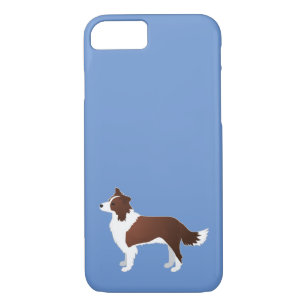 Border Collie Red Dog Rasse Side View Silhouette Case-Mate iPhone Hülle