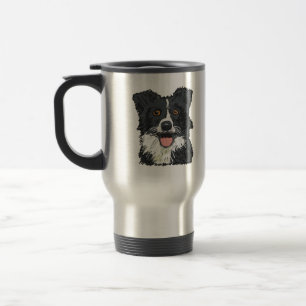 Border Collie Reisebecher