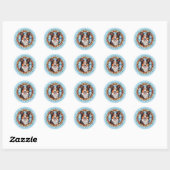 Border Collie Round Stickers (Blatt)