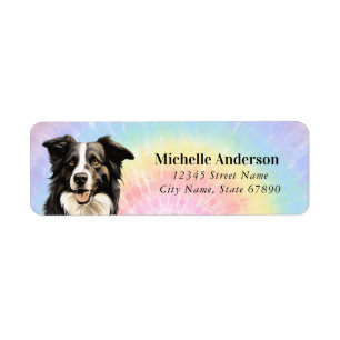 Border Collie Rücksendeadressen-Aufkleber