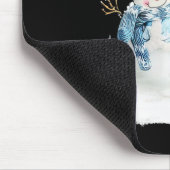 Border Collie Santa Dog Weihnachts Snowman Xmas Pa Mousepad (Ecke)