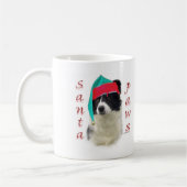 Border Collie Santa Paws Kaffeetasse (Links)