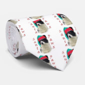 Border Collie Santa Paws Krawatte (Gerollt)