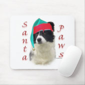 Border Collie Santa Paws Mousepad (Mit Mouse)