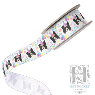 Border Collie Satinband