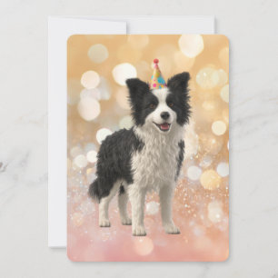 Border Collie Schäferhund Einladung